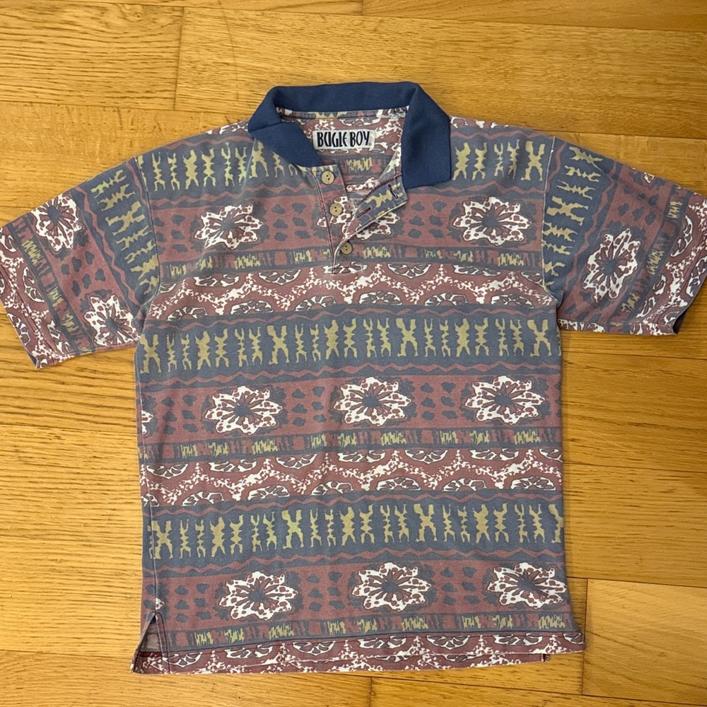 Bugle Boy Multicolor Patterned Polo
